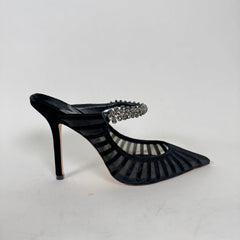 Jimmy Choo Bing 100 Crystal Embellished Heels Size 37.5