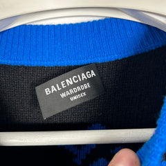 Balenciaga Knit All Over Spell Out Sweater Size XXL