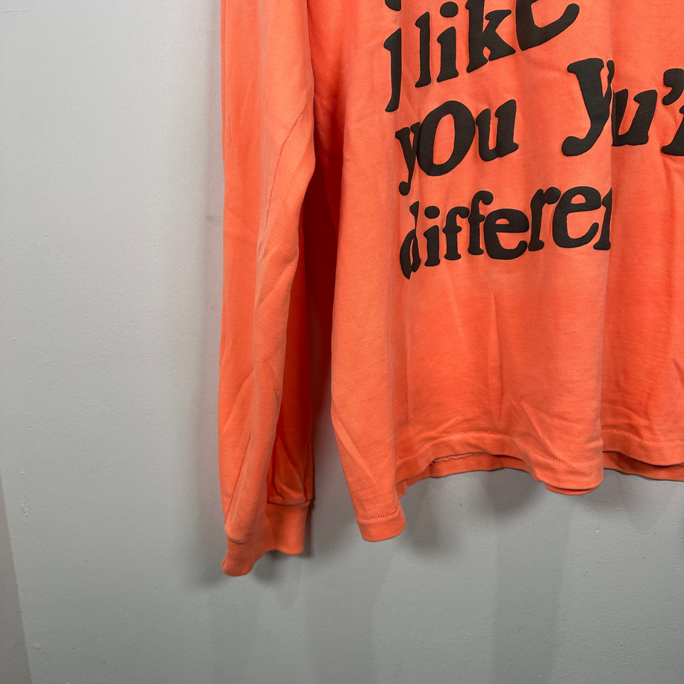 CPFM Orange 'Different' Logo Long-sleeve T-Shirt Size XL
