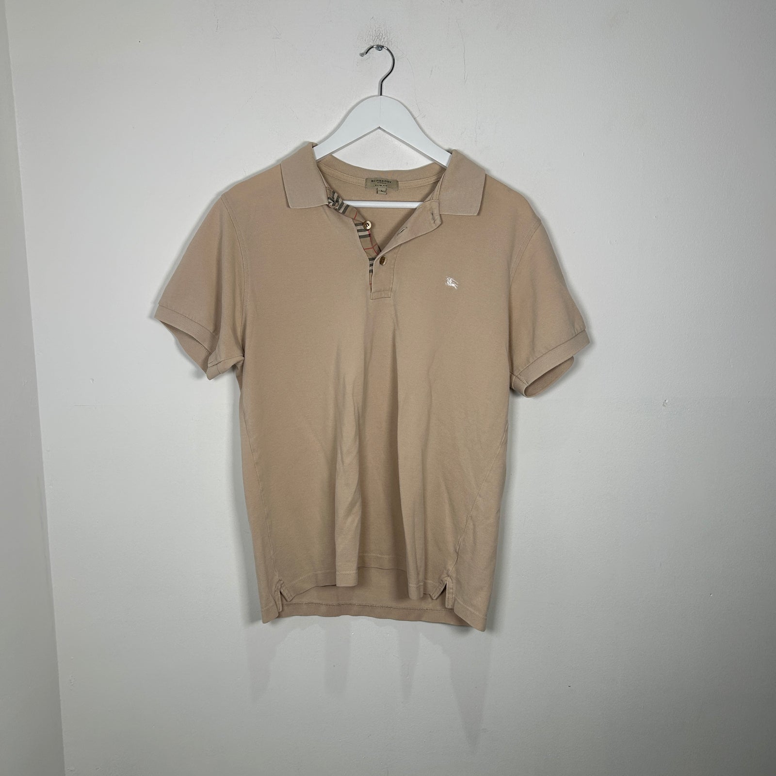 Burberry Brit Nova Plaid Polo Size Large