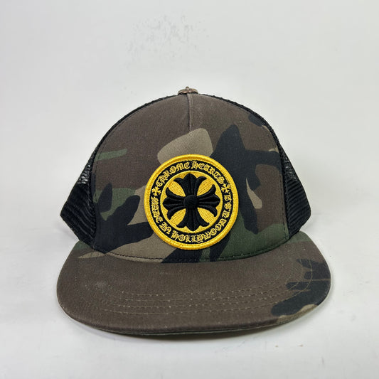 Chrome Hearts Camo Plus Seal Trucker Hat