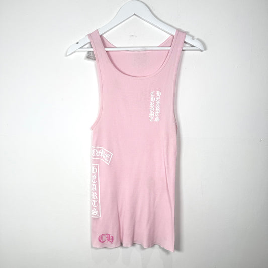 Chrome Hearts Pink T-Bar Tank-Top Size M