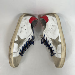 Golden Goose White/Red Superstar Sneaker Size 43