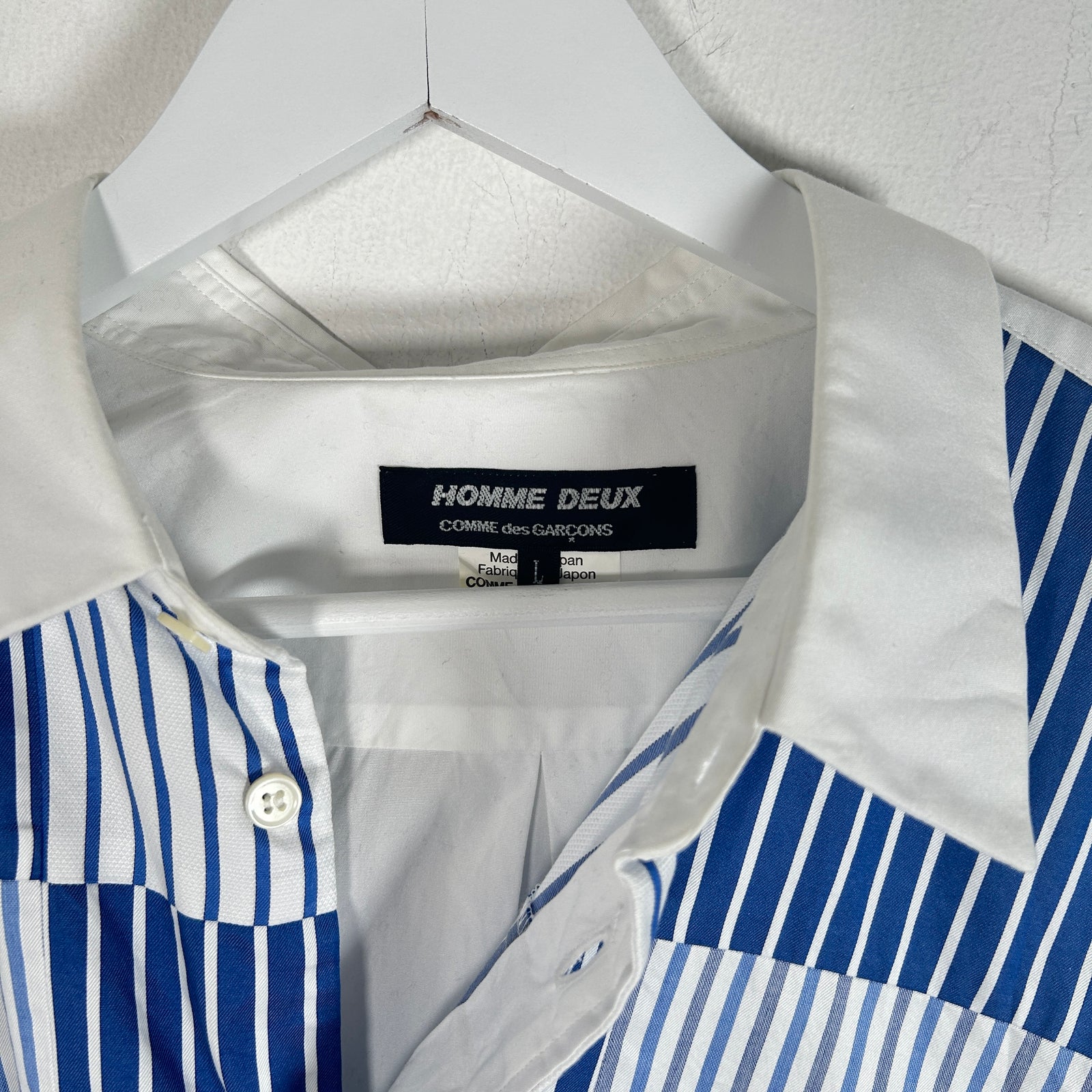 Comme Des Garcons Homme Deux Multi Patchwork Stripe Size L