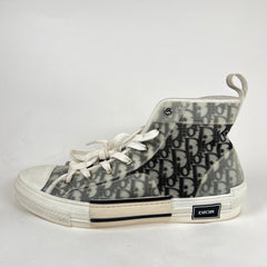 Dior B23 Black/White Oblique High-Top Sneaker Size 48
