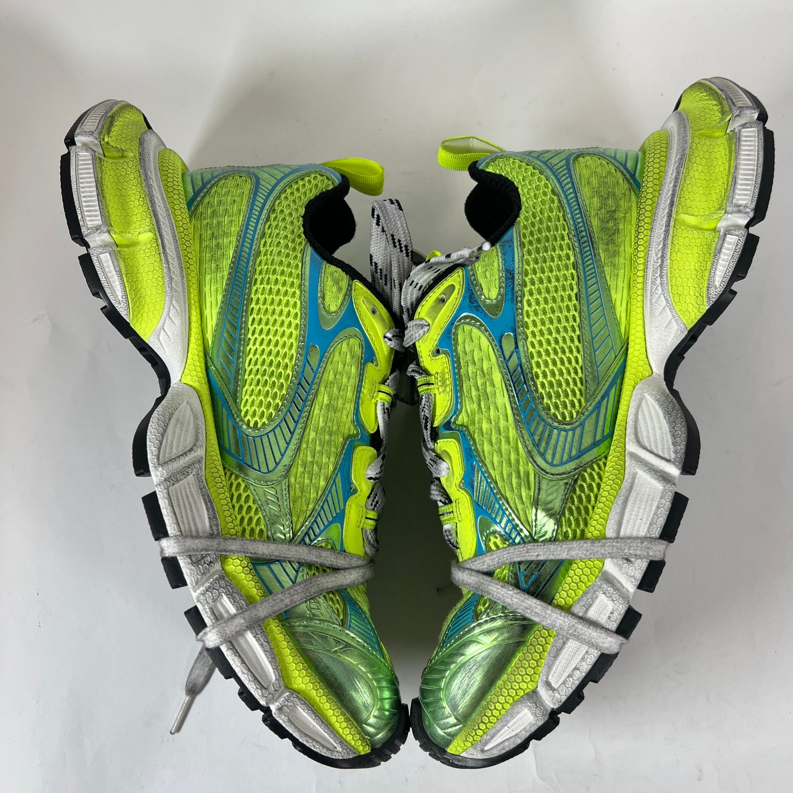 Balenciaga Fluorescent Yellow/Blue 3XL Sneaker Size 42