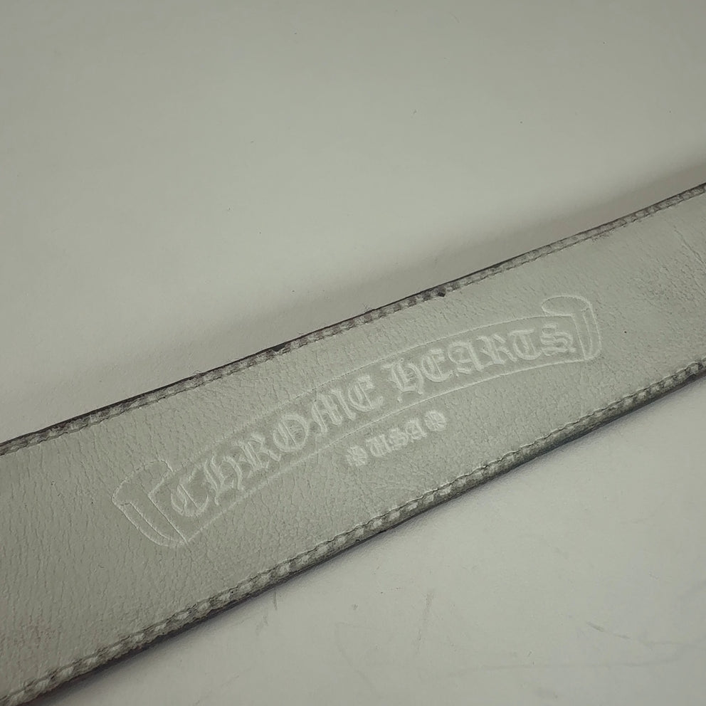 Chrome Hearts 'CH' Buckle with Pink Belt Strap