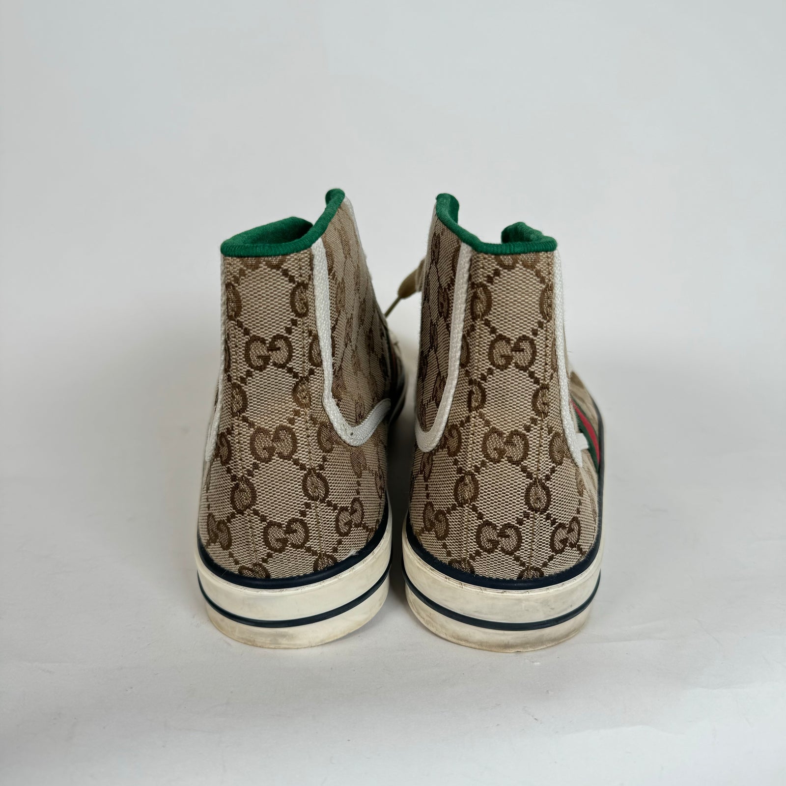 Gucci Beige Tennis 1977 High Top Sneaker Size 9