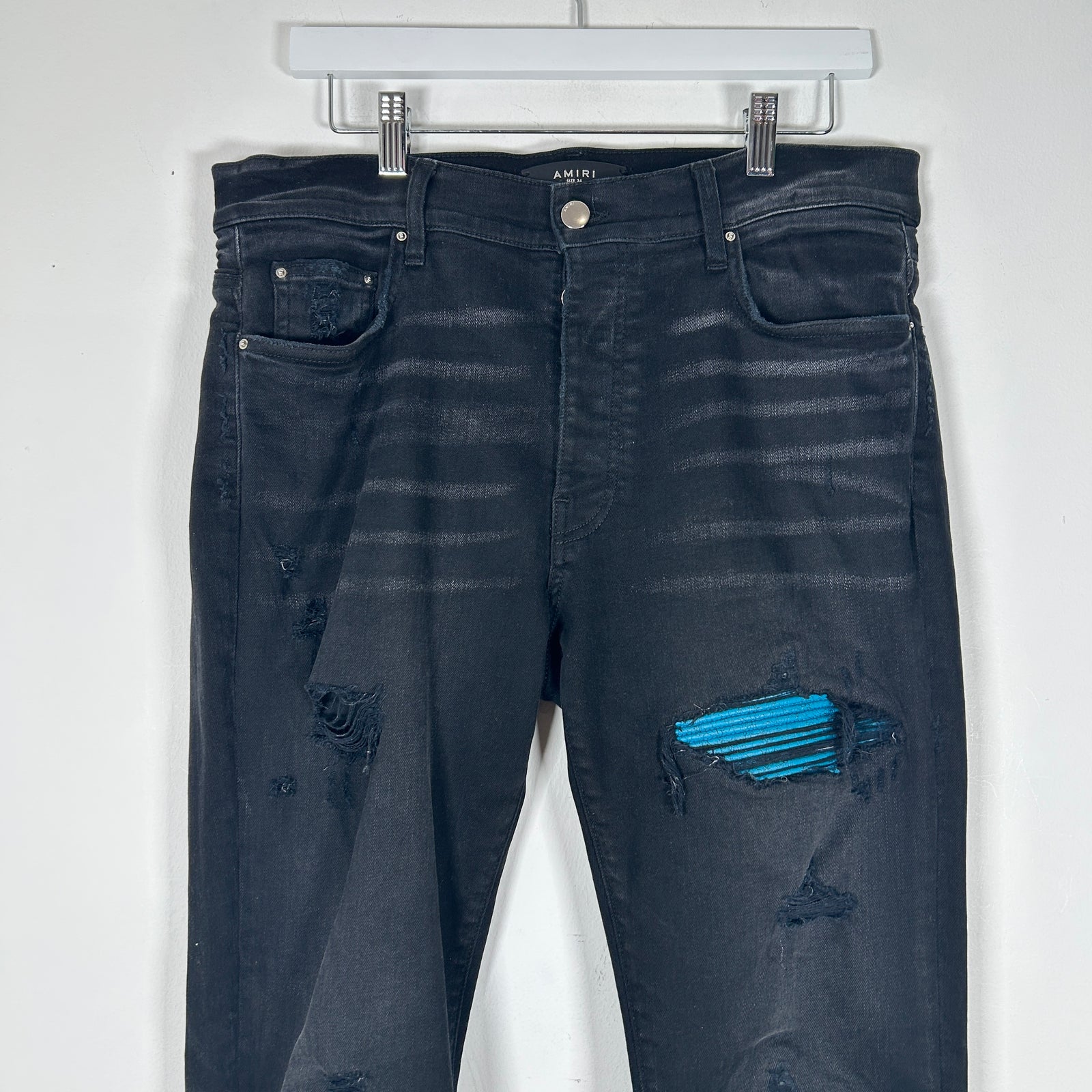 Amiri Blue Patch MX1 Size 34