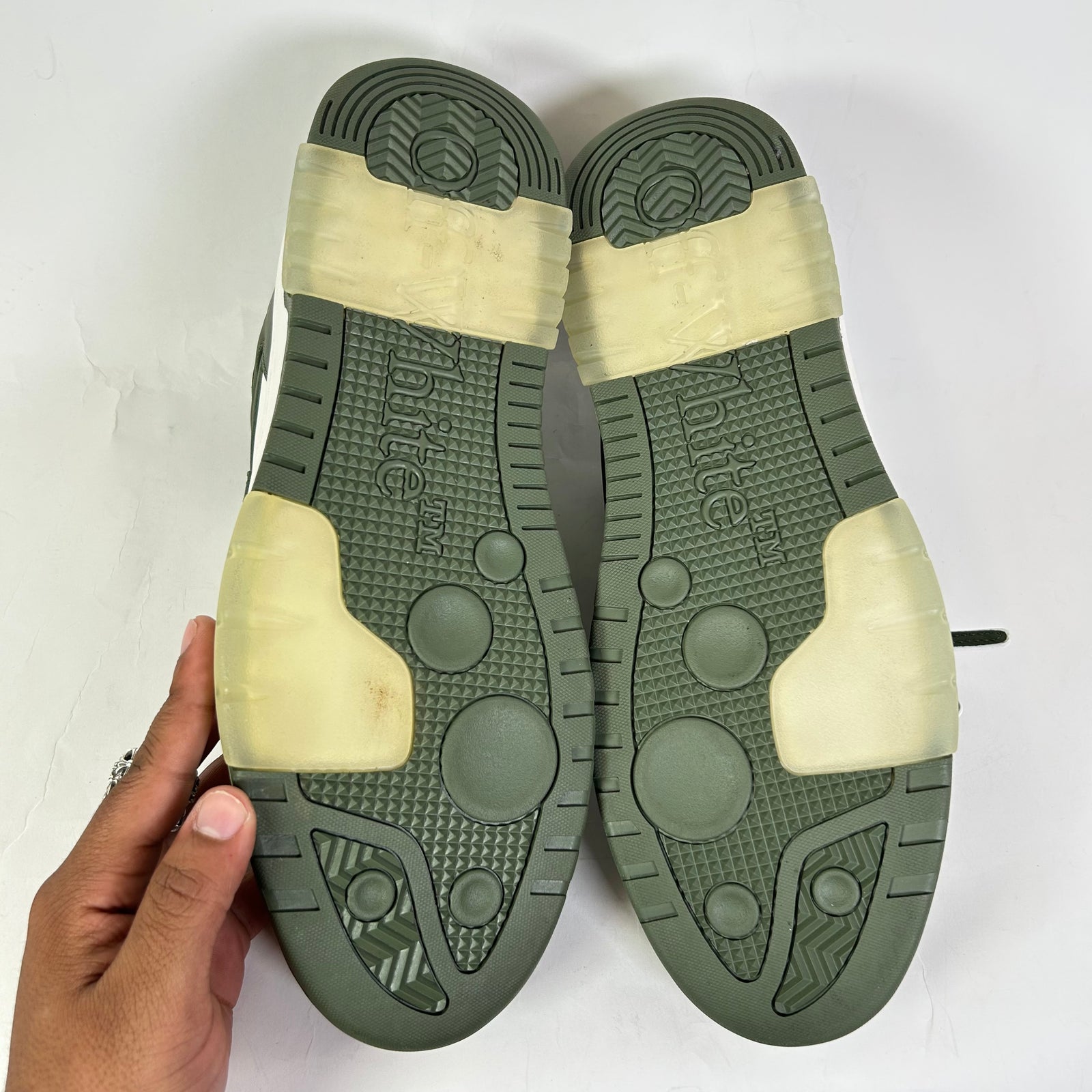 Off-White Olive Green Out Of Office Sneaker Size 47