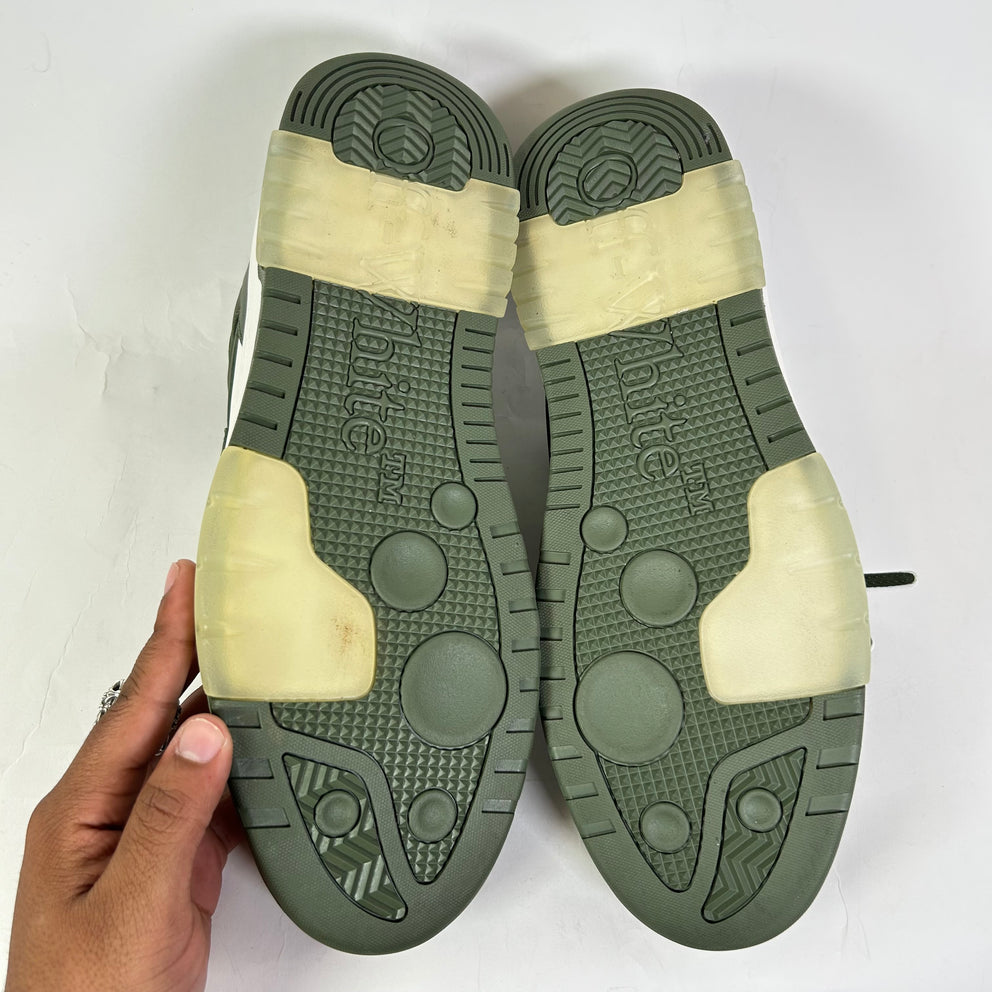 Off-White Olive Green Out Of Office Sneaker Size 47