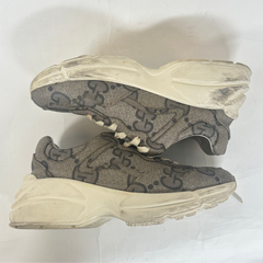 Gucci Beige Jumbo GG Rhyton Sneaker Size 37.5