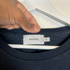 Rhude Vintage Washed Black Cat T-Shirt Size XL