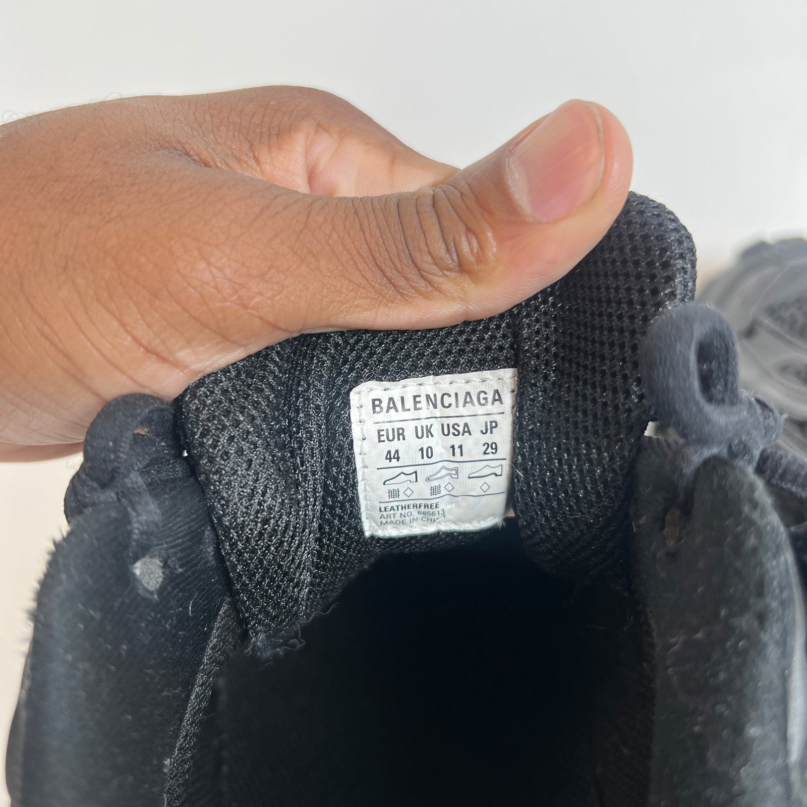 Balenciaga Black Defenders Size 44