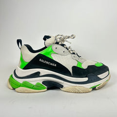 Balenciaga Green/Grey Triple S Sneaker Size 44