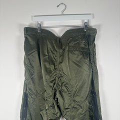 Stone Island Green Nylon Zipper Cargo Pants Size 36