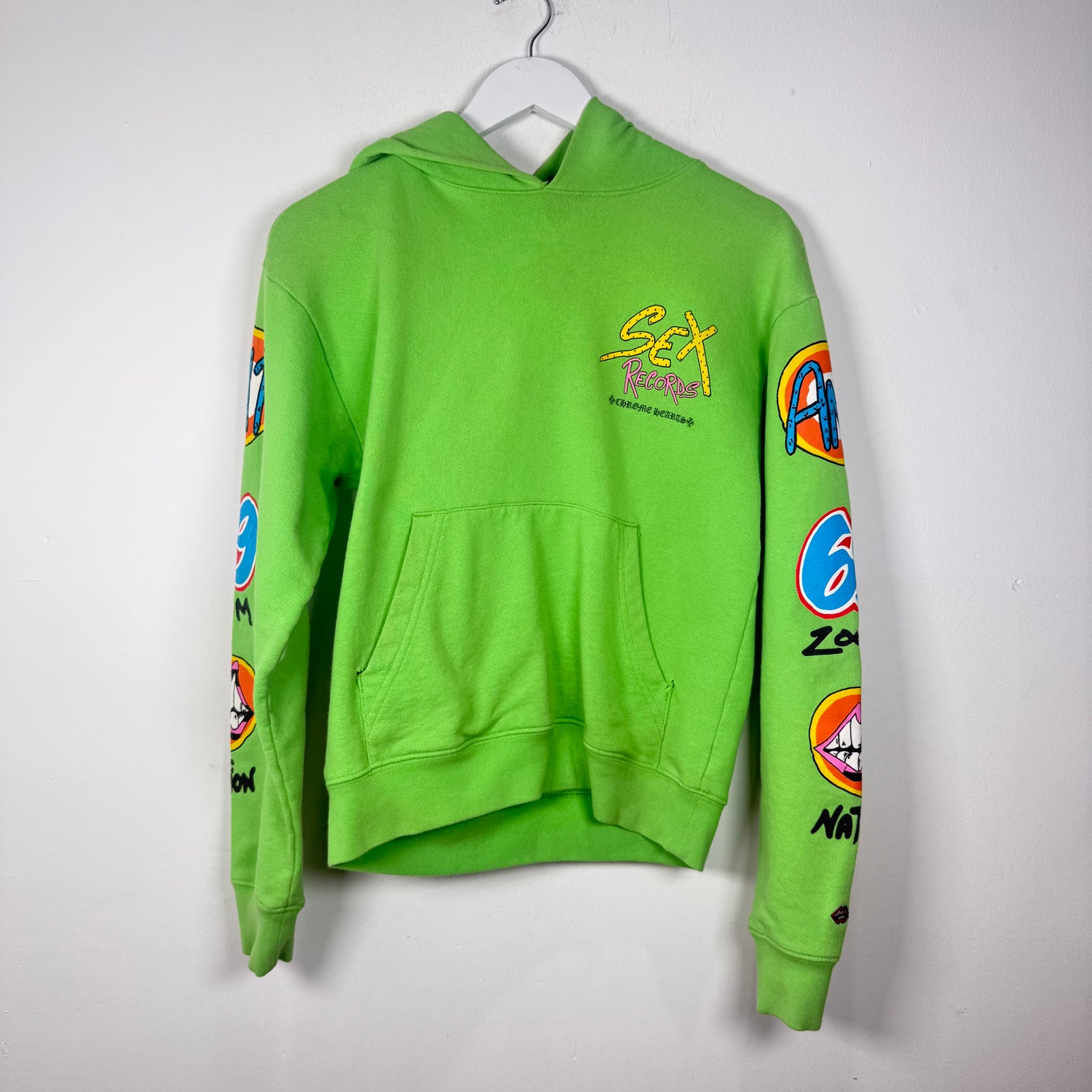 Chrome Hearts x Matty Boy Green 'Sex Records' Graphic Hoodie Size XS