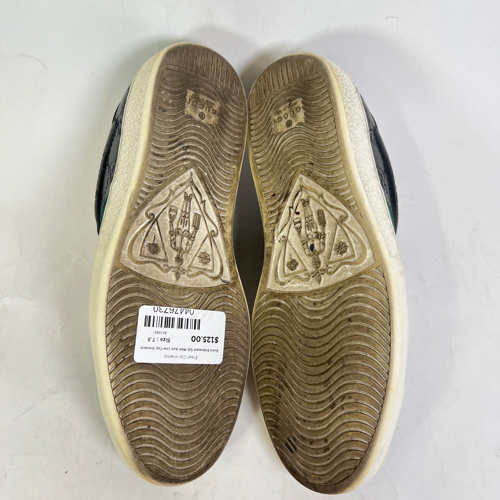 Gucci Embossed GG Web Ace Low-Top Sneaker