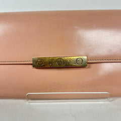 Cartier Pink Leather Long Wallet