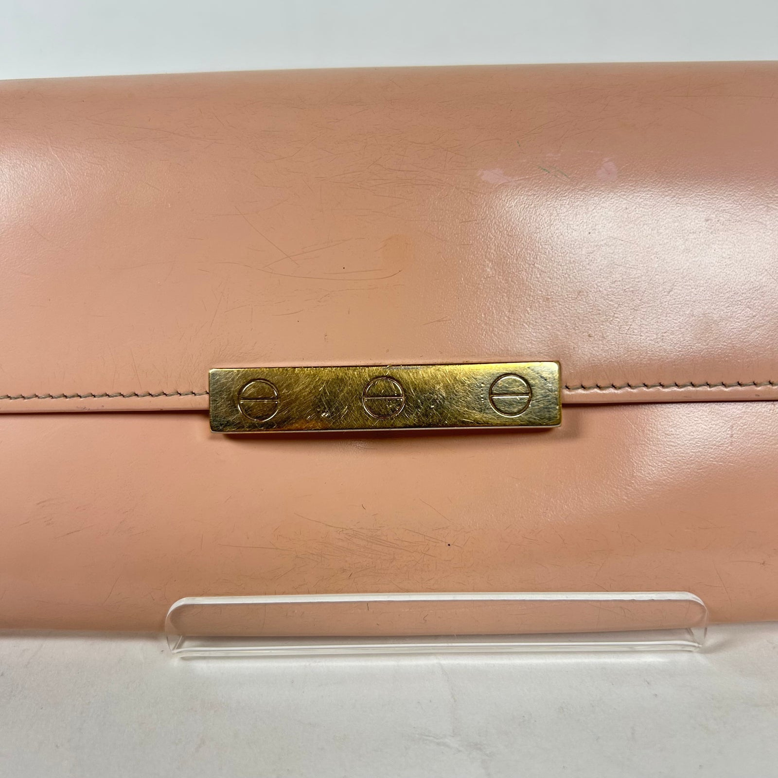 Cartier Pink Leather Long Wallet