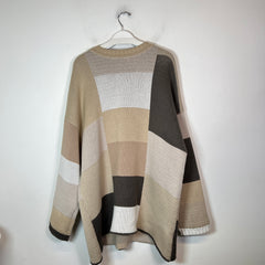 Jacquemus Brown Check Knit Sweater Size L