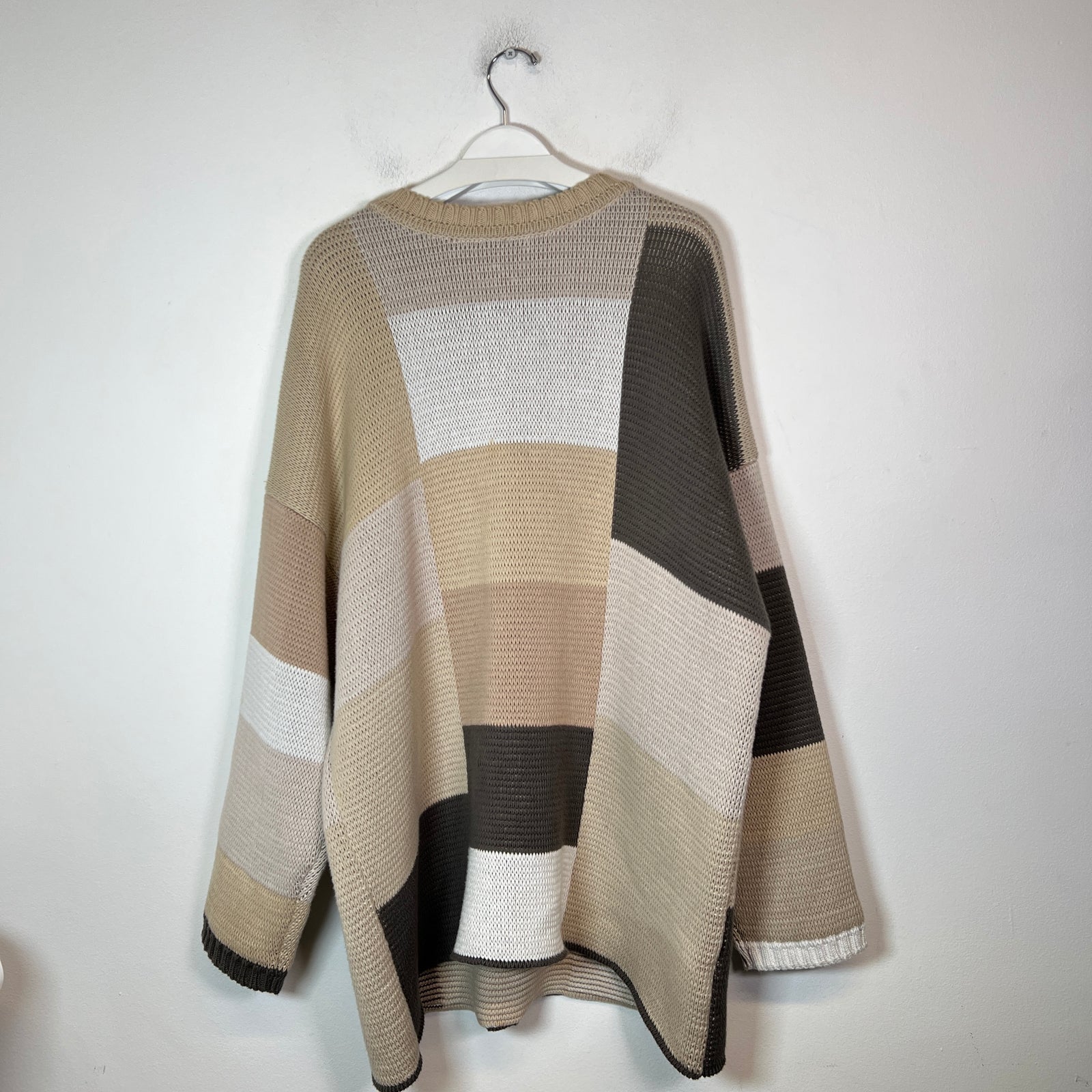 Jacquemus Brown Check Knit Sweater Size L
