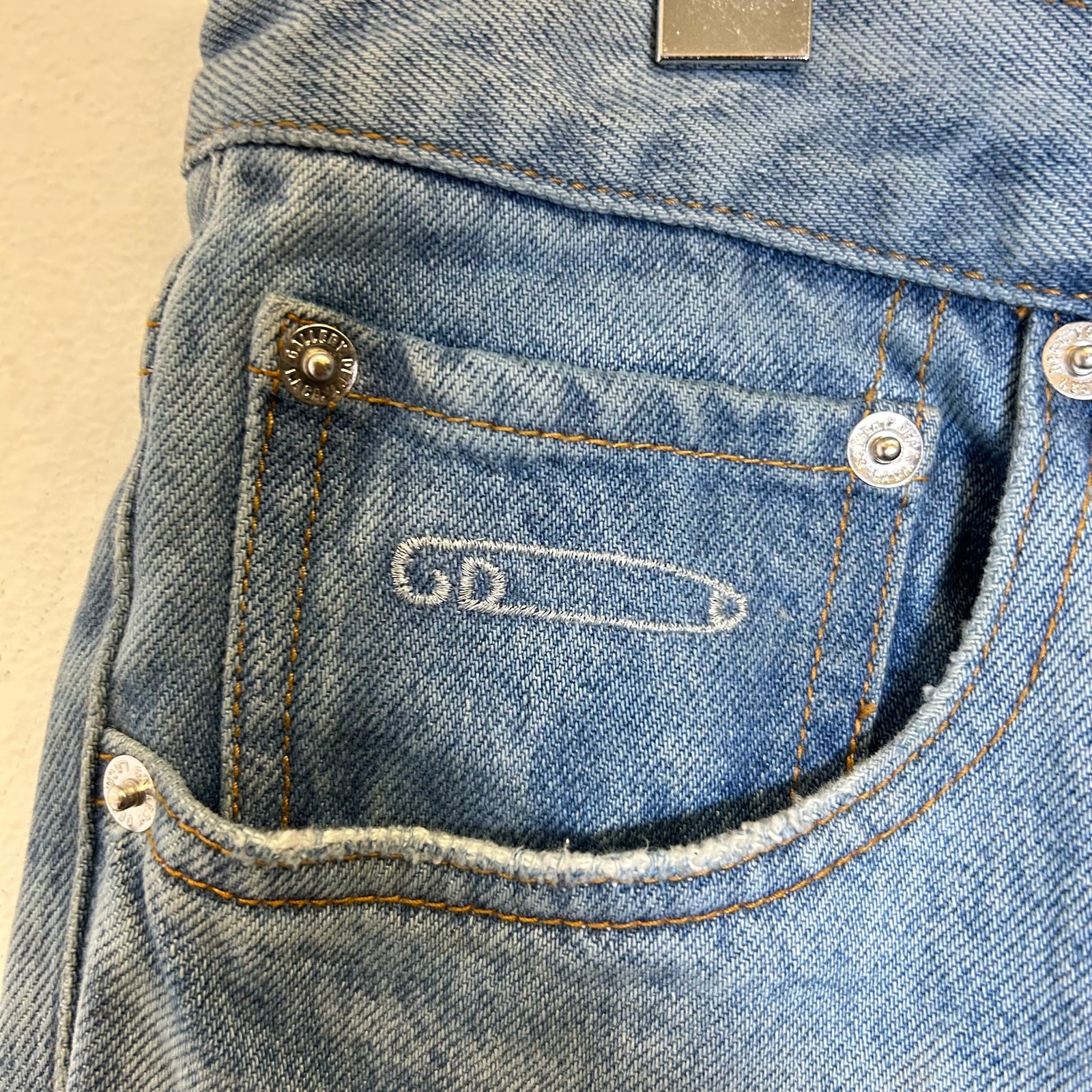 Gallery Dept Lightwash LA Blvd Flame Jeans Size 33