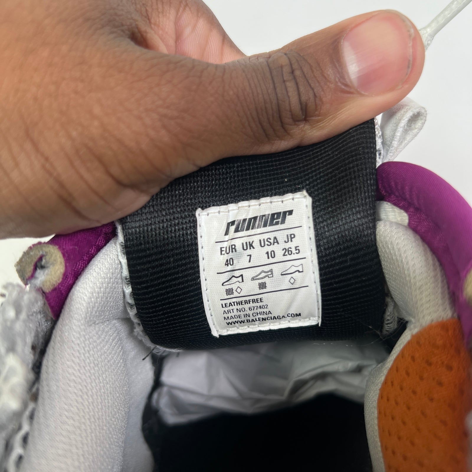 Balenciaga Multicolor Mesh Runners Size 40
