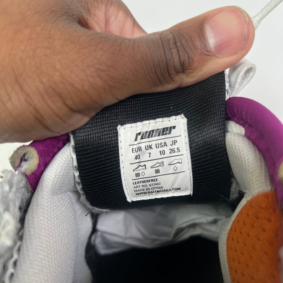 Balenciaga Multicolor Mesh Runners Size 40