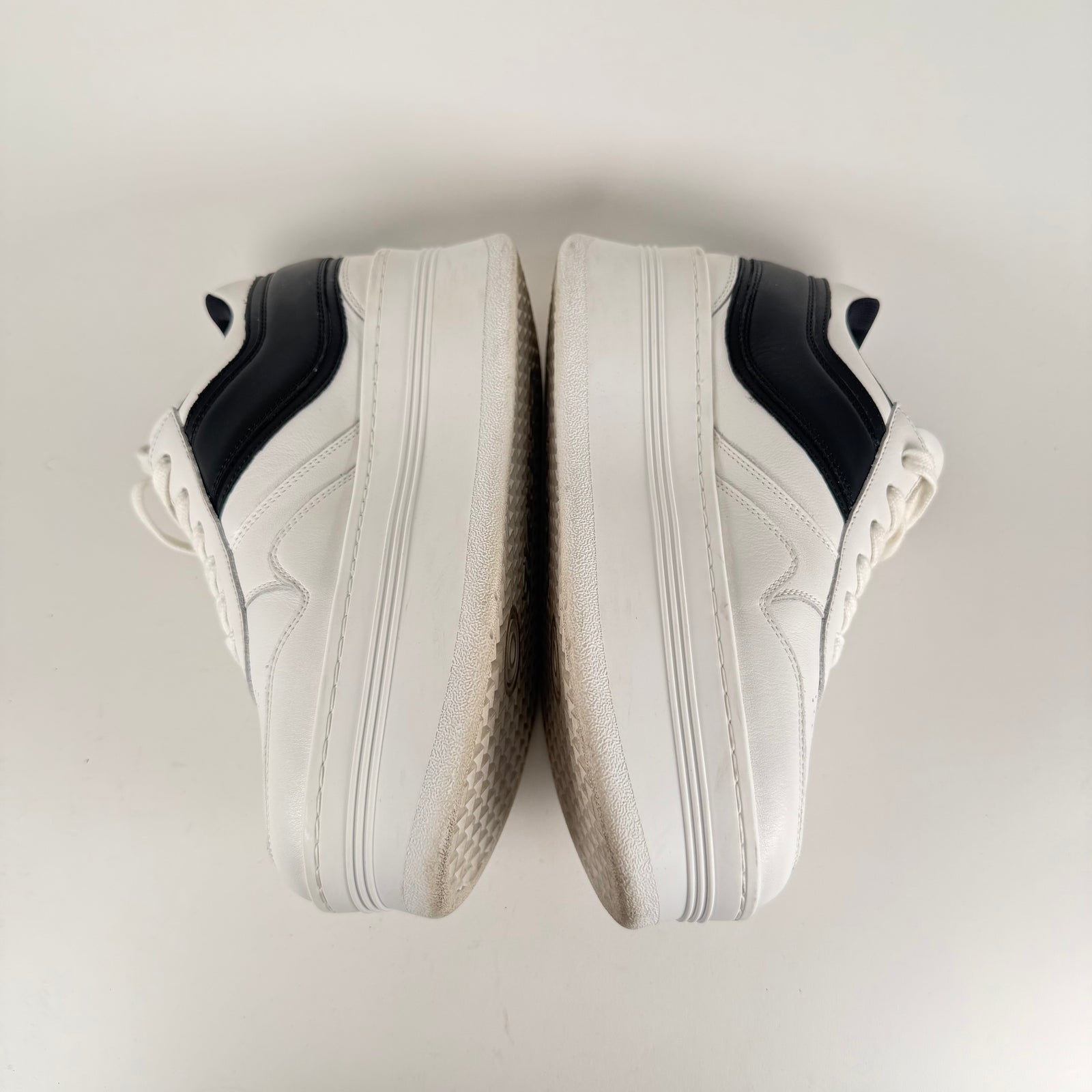 Celine White & Black Platform Sneakers Size 37