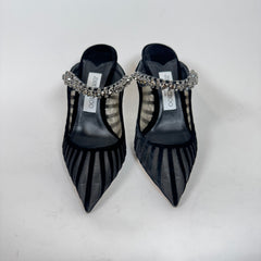 Jimmy Choo Bing 100 Crystal Embellished Heels Size 37.5