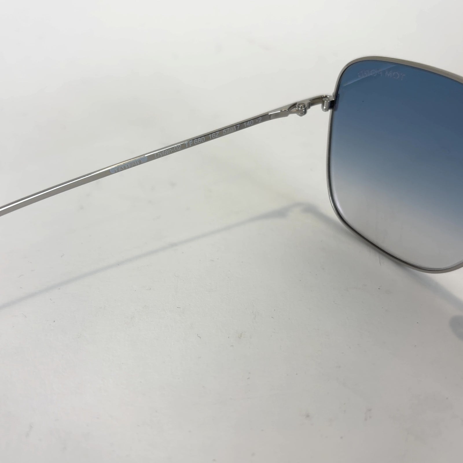 Tom Ford Rectangle Aviator Pink Lense Wire Frame Sunglasses