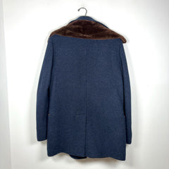 Loro Piana Cashmere Wool & Nutria Fur Trench Coat