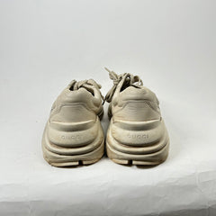 Gucci White "Think/Thank" Rython Sneakers Size 9