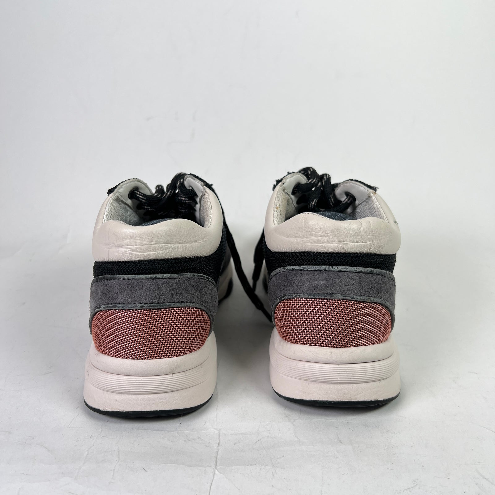 Chanel Grey/Pink Interlocking CC Runners