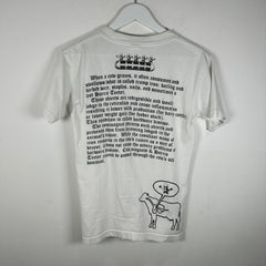 Chrome Hearts x Joe Foti Cow's Graze White Graphic T-Shirt Size S