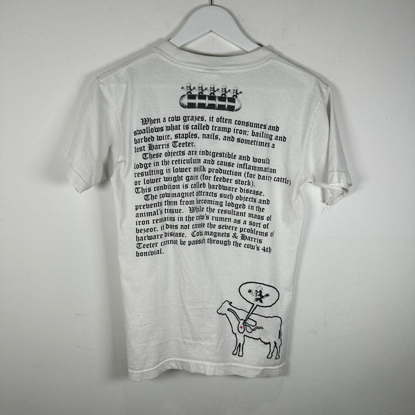 Chrome Hearts x Joe Foti Cow's Graze White Graphic T-Shirt Size S