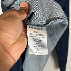 Raf Simons Dark Navy Denim Overshirt Size L