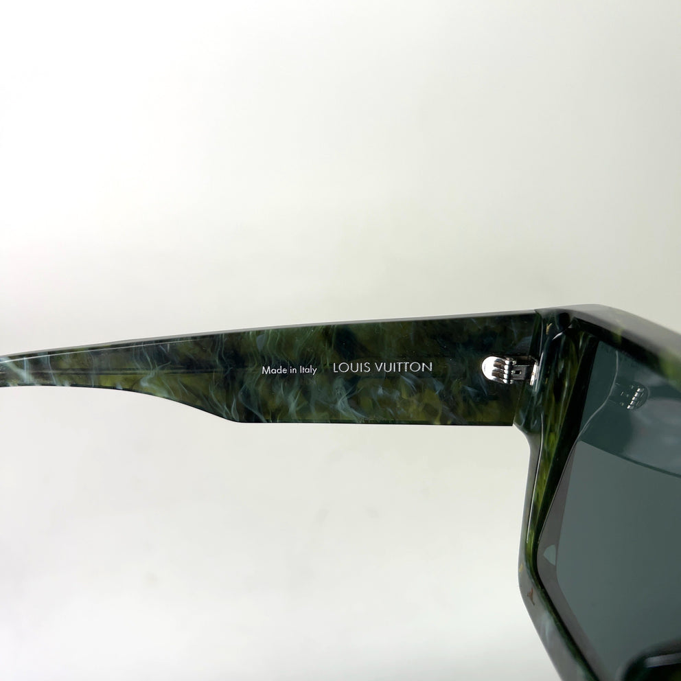Louis Vuitton Green Marble Cyclone Sunglasses