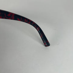 Prada Red Marble Acetate Sunglasses