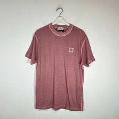 Stone Island Pink Logo T-Shirt Size L