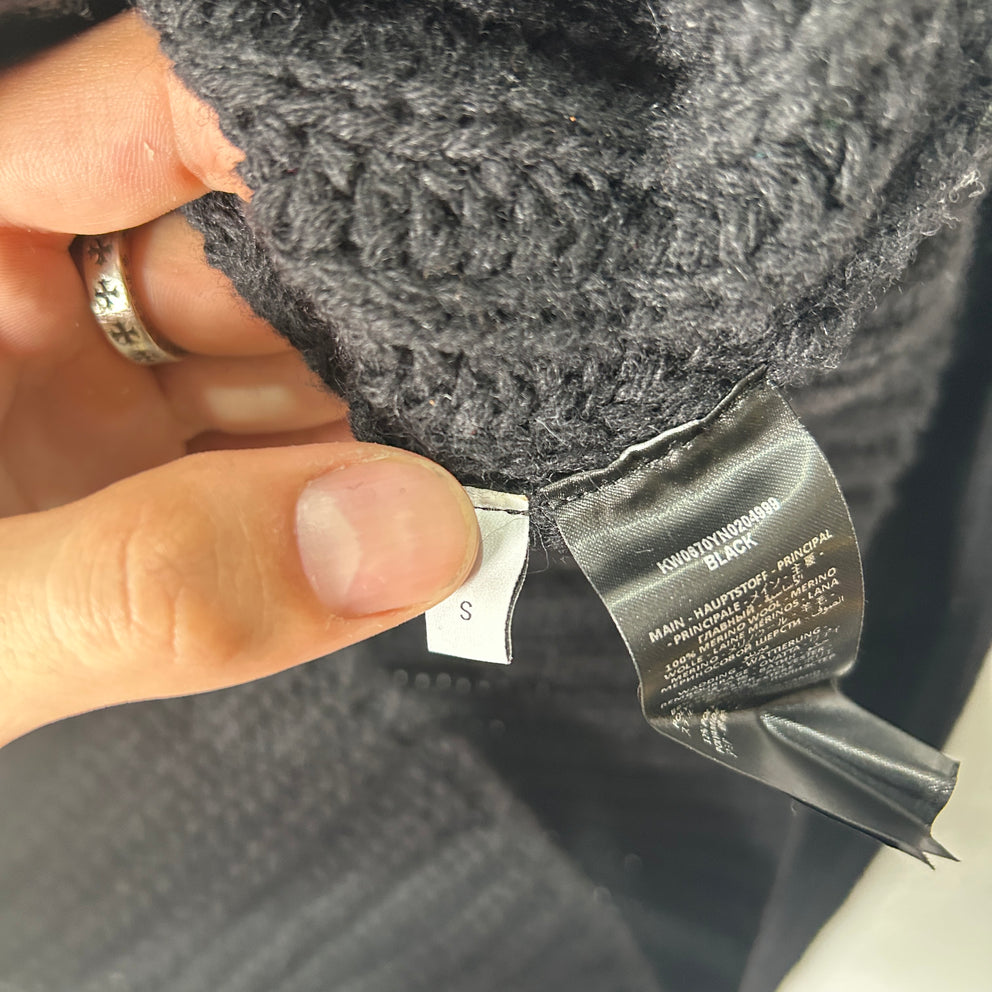 J.W. Anderson Black Knitted 'Tubular' Turtleneck Size S