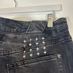 Ksubi Grey Cross Stitch Jeans Size 36