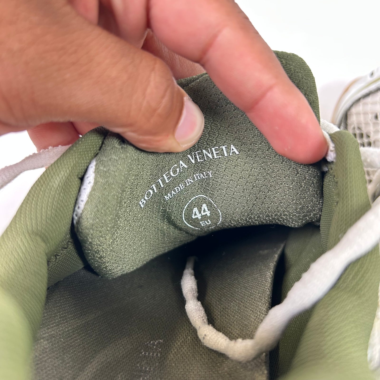 Bottega Veneta Green Mesh Orbit Sneaker