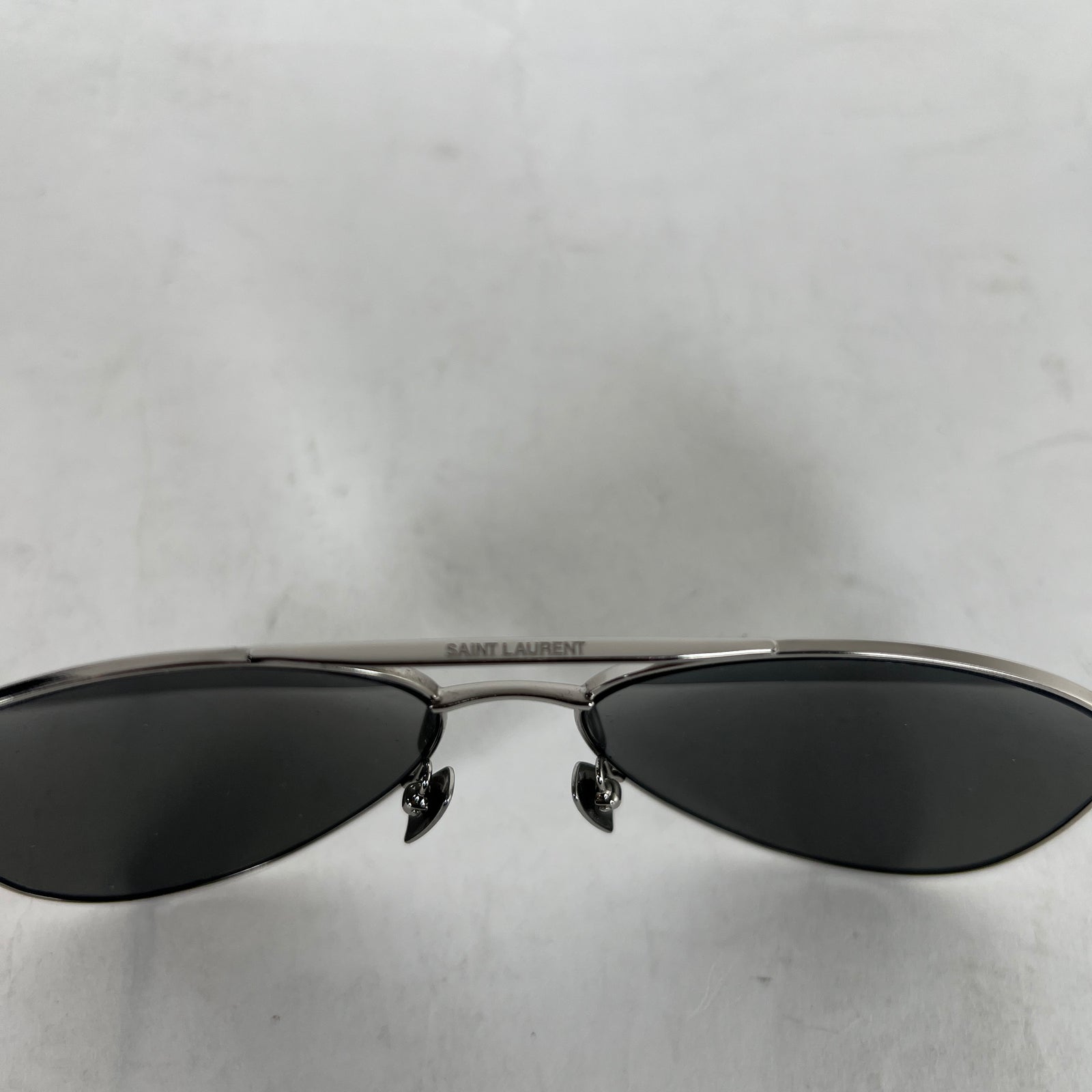 Saint Laurent Black Tinted Aviator Sunglasses