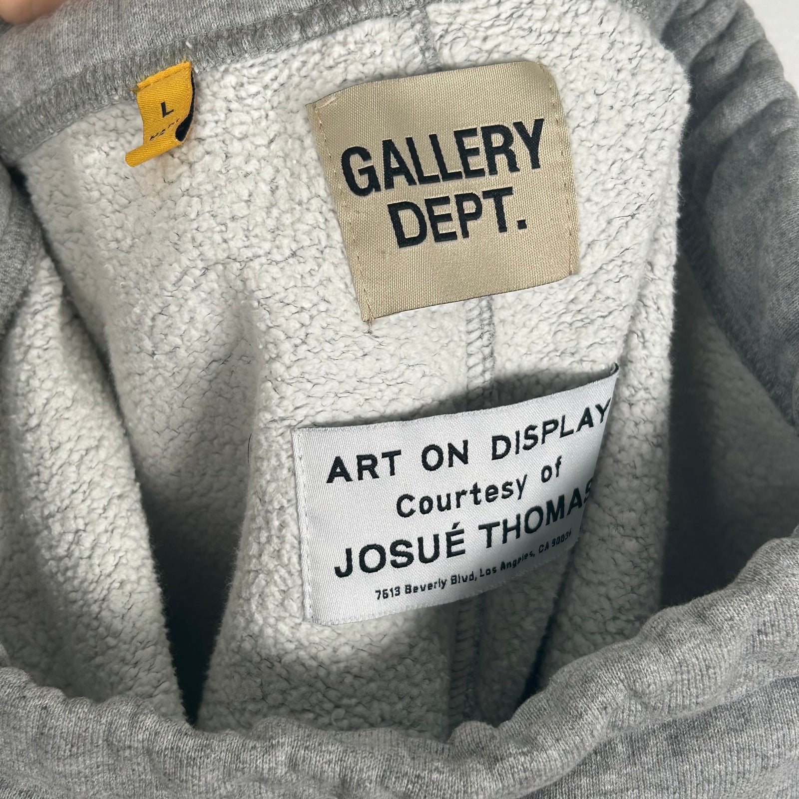 Gallery Dept. Grey Logo Shorts