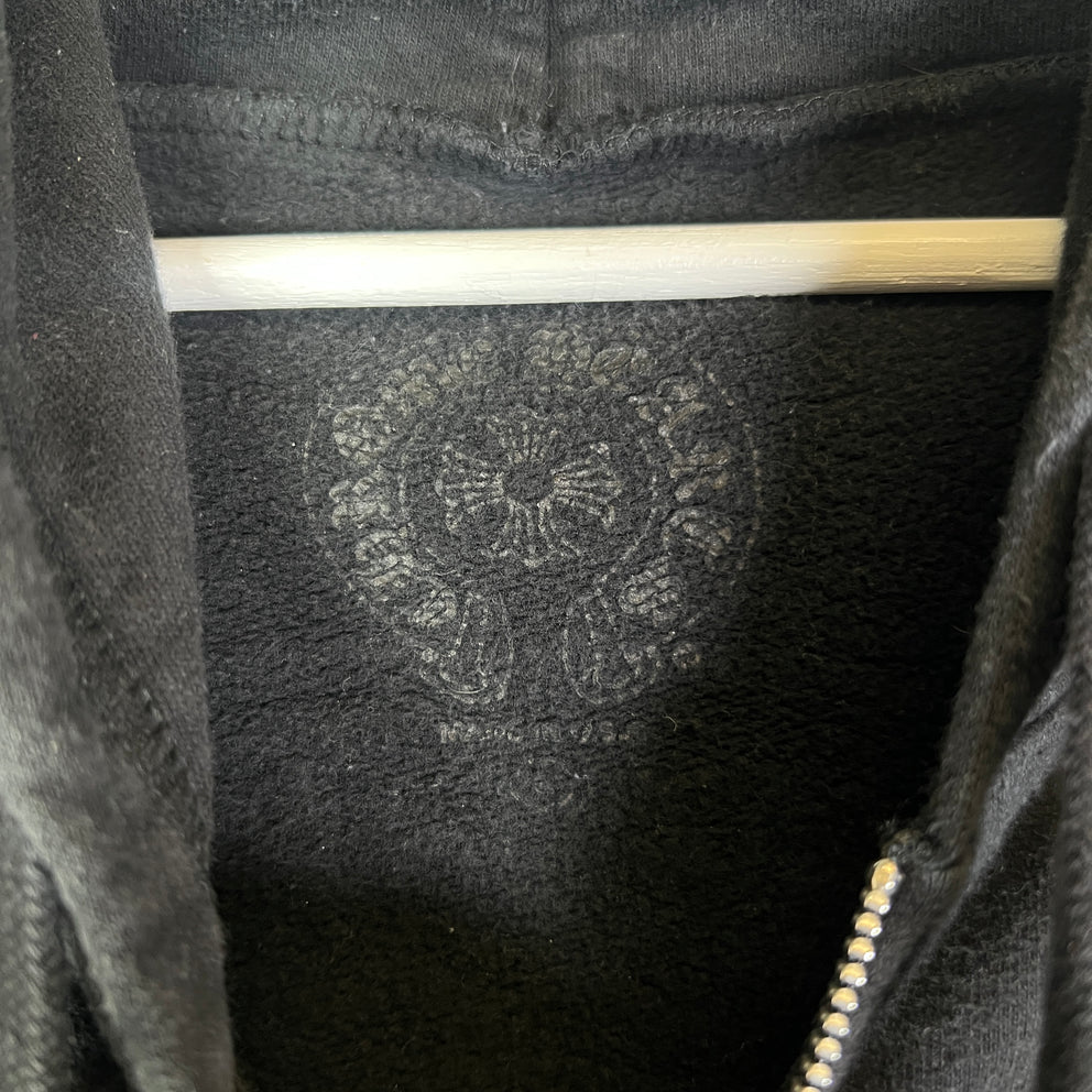 Chrome Hearts Floral Horseshoe Zip-Up Hoodie