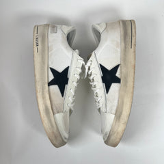 Golden Goose White/Black Stardan Sneaker Size 45
