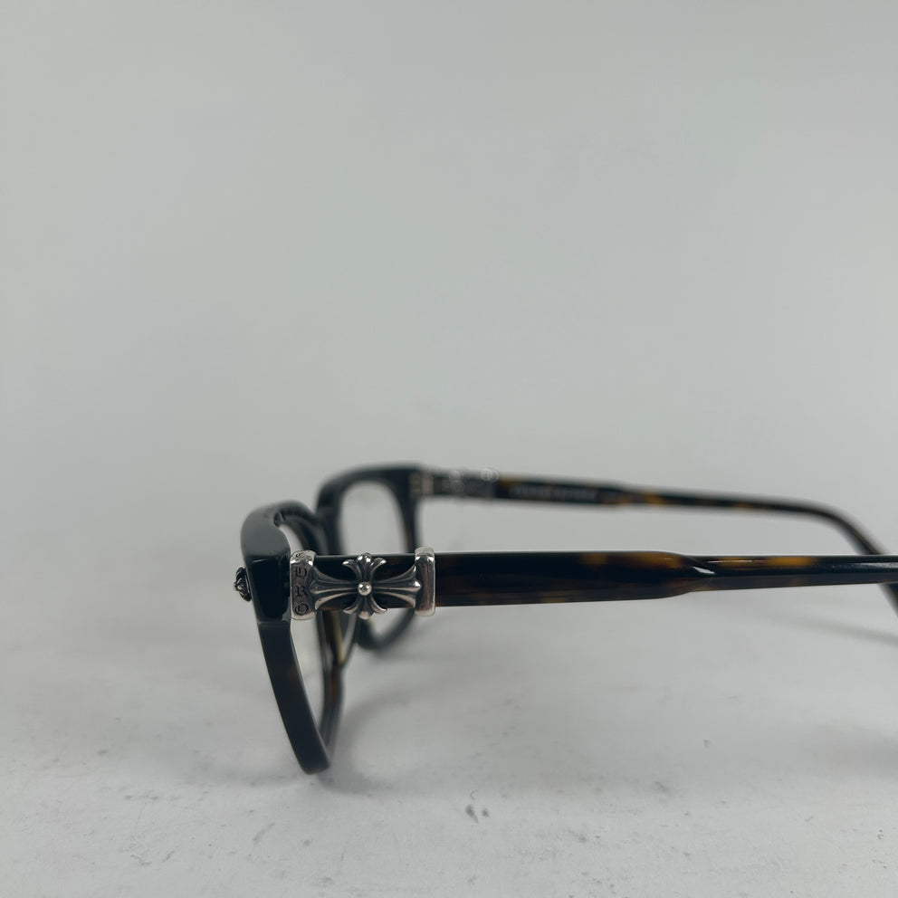Chrome Hearts Tortoise Shell Cox Ucker Glasses