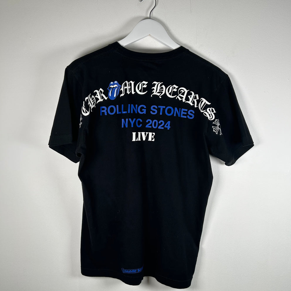 Chrome Hearts Black Nyc Rolling Stones T-Shirt Size M